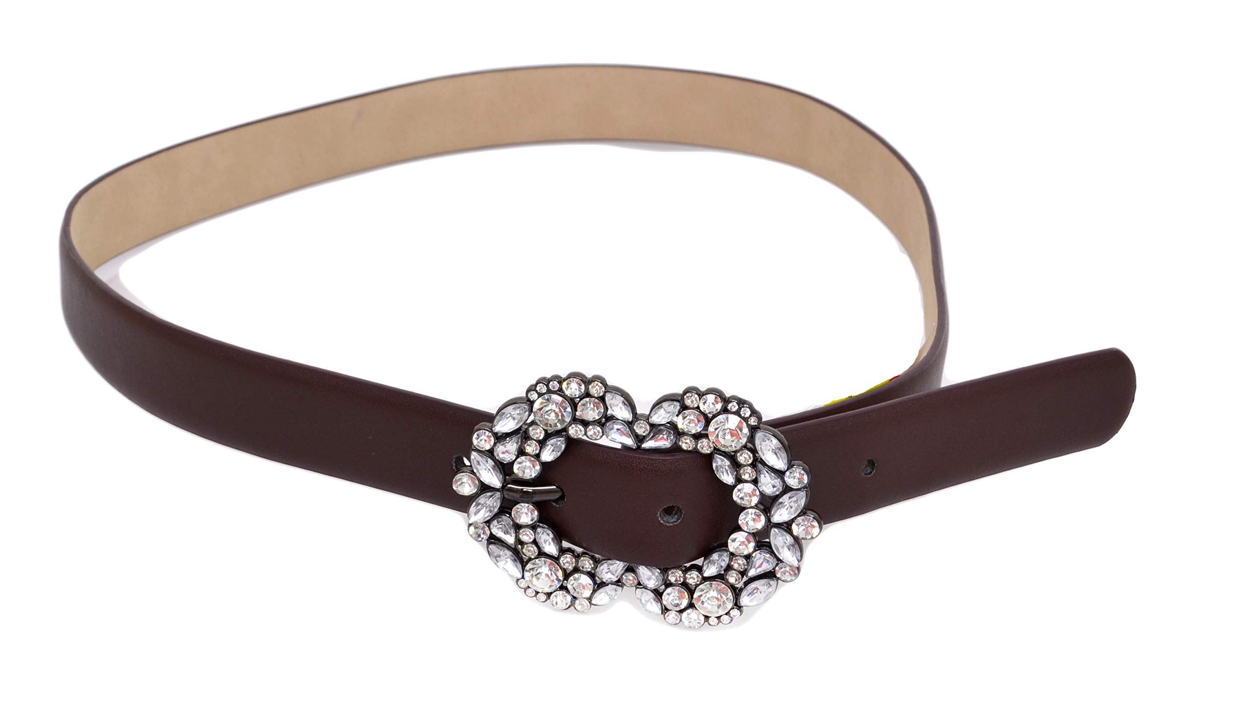 Womens Jean Belt Brown 1 inch Small