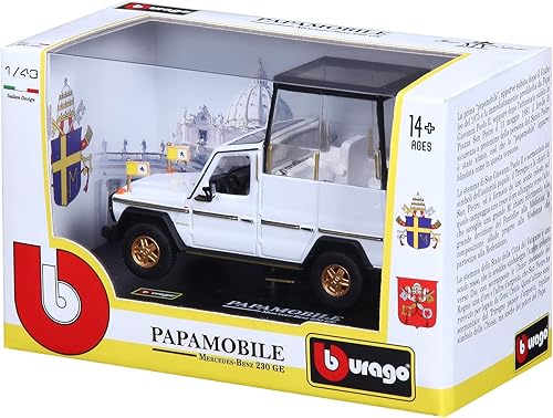 Miniatura 4 de Tobar 15631018 Mercedes-Benz 143 230G PAPA móvil, blanco