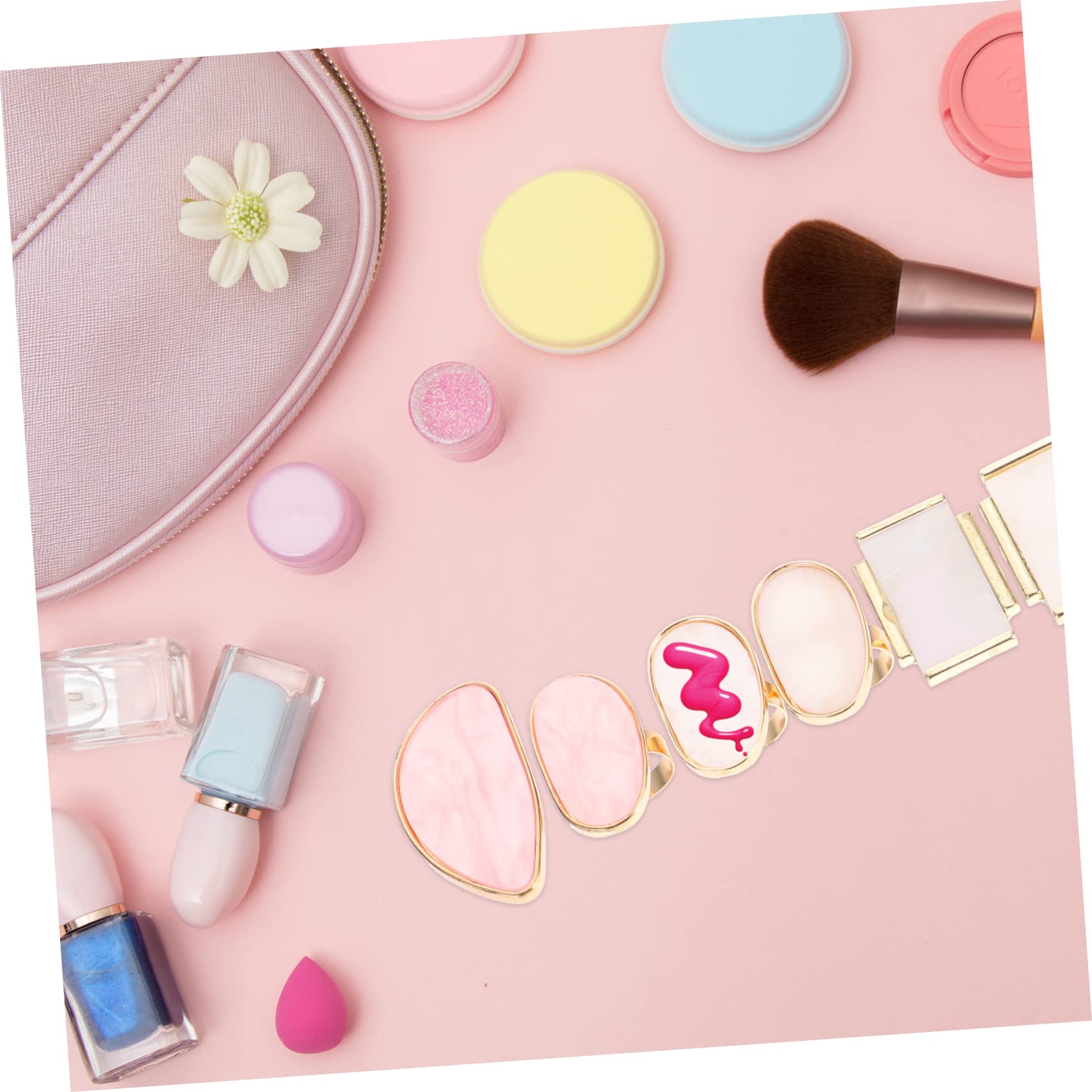 Mipcase 18pezzi Palette Per Miscelazione Unghie Design Professionale Per Nail Art Facile Da Pulire e Adatto Gel e Smalti Per Make up e
