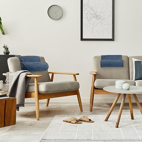 Miniatura 6 de Weysat Almohada para el cuello para sillón reclinable, almohada ajustable de felpa para el cuello, rollo de vellón antideslizante, almohada de apoyo