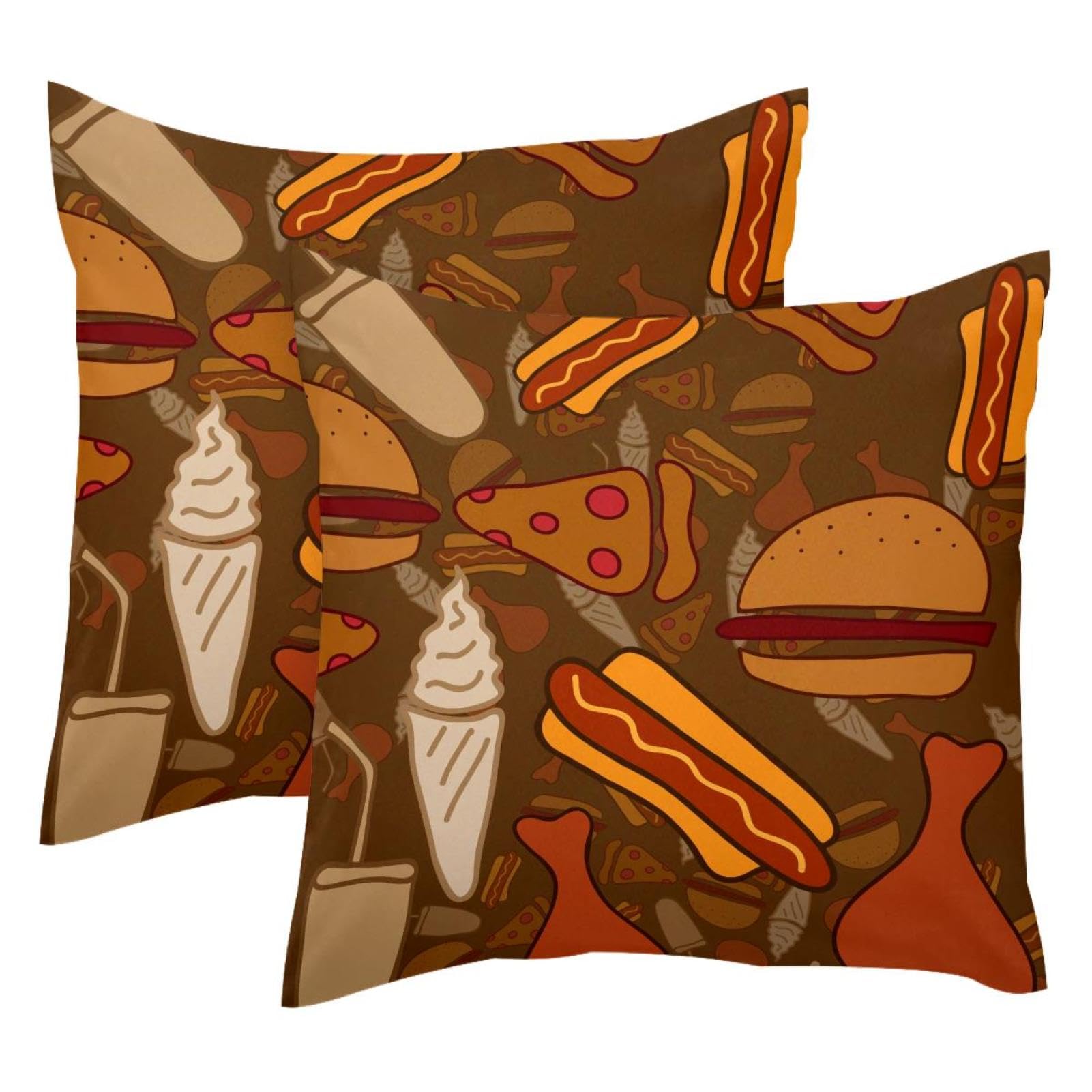 Housse de coussin velours 50x50 grand format pour vos soirées cinéma et fast food