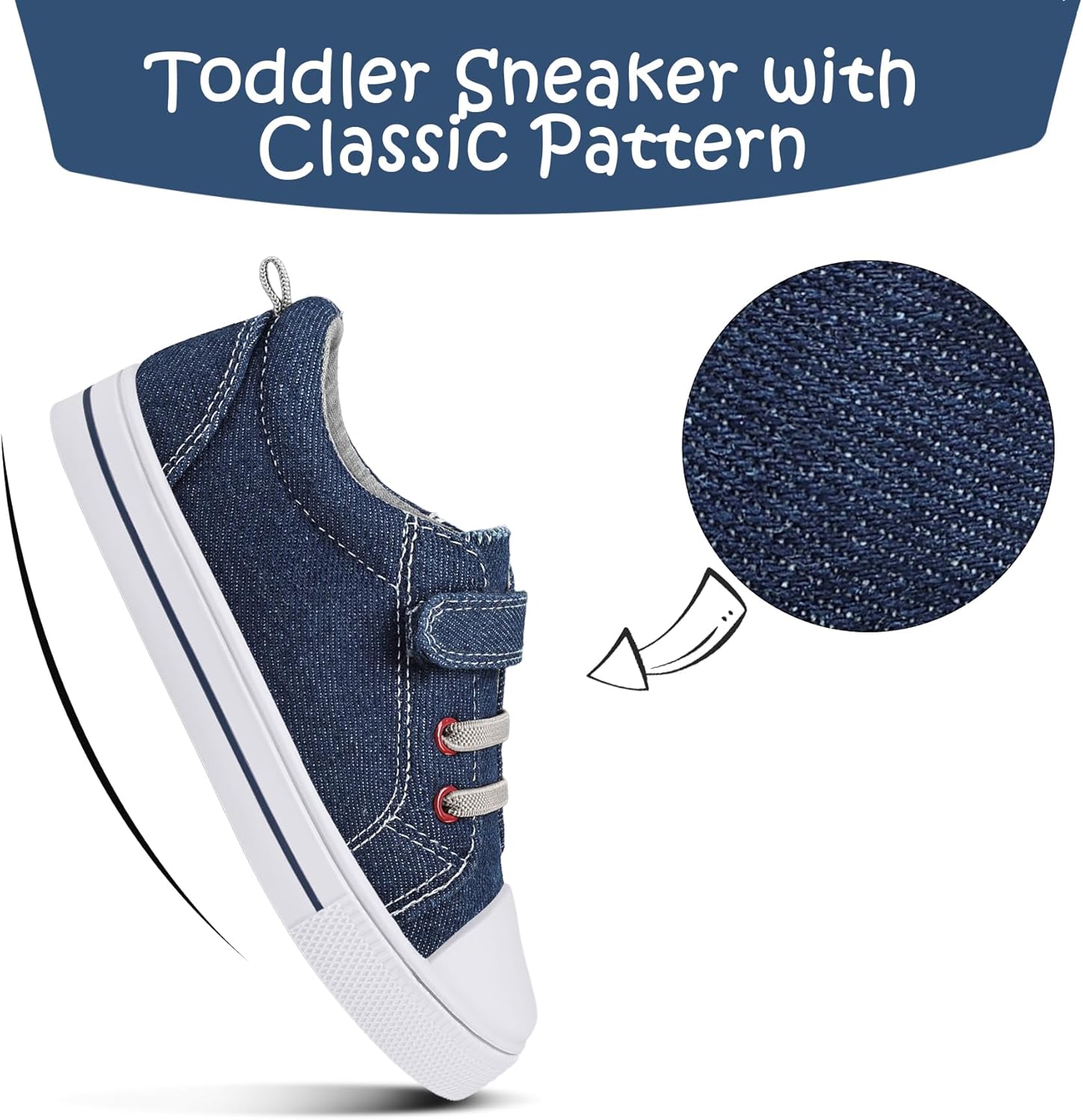 K KomForme Toddler Shoes Boys Girls Canvas Sneakers Size 4-13 - Image 4