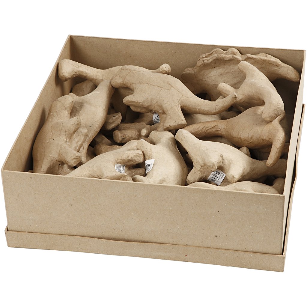 Create Crafts Papier Mache Large Dinosaurs, Paper, Brown, 37 x 37 x 12 cm