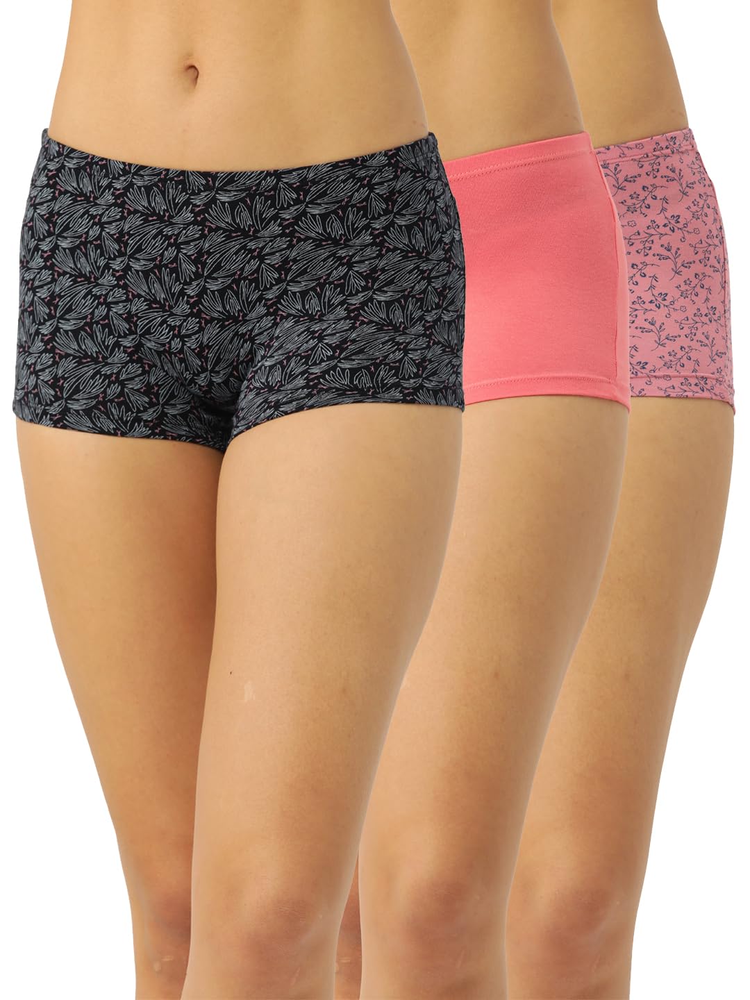leading lady Women's Cotton Blend Boyshorts Regular Floral Briefs-picture-27