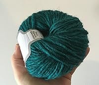 Vista 2 de Emerald Green Peru Alpaca - Ovillo de lana merina, alpaca, mezcla acrílica, 1.76 onzas, 98 yardas