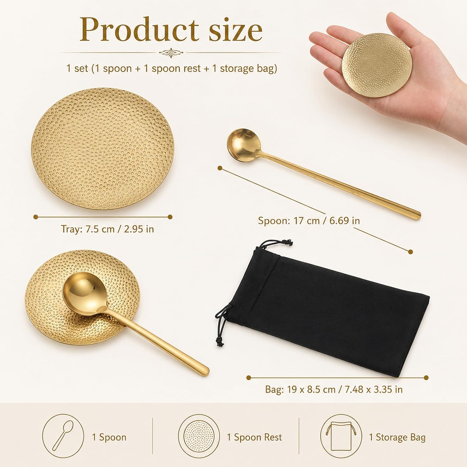 Small Brass Coffee Spoon Rest for Coffee Bar, Brass Decor for Counter, Kitchen Counter, Cute Mini Dish for Small Spoons Rest for Decor