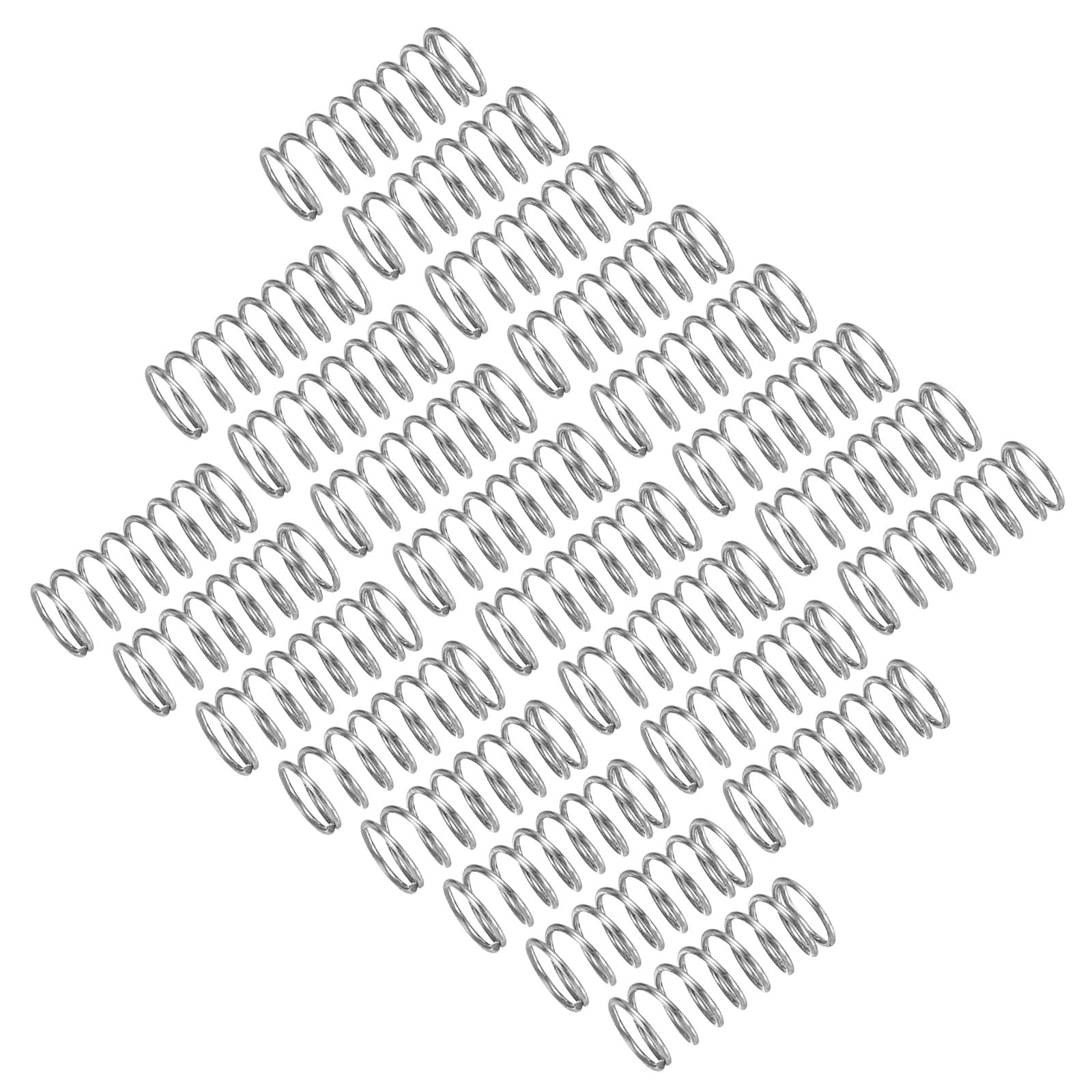 uxcell 25Pcs Compression Spring, 304 Stainless Steel 8mm OD 0.8mm Wire 15mm Length Mechanical Spring for Shop Home Repair Project, Silver Tone — Amazon image 29