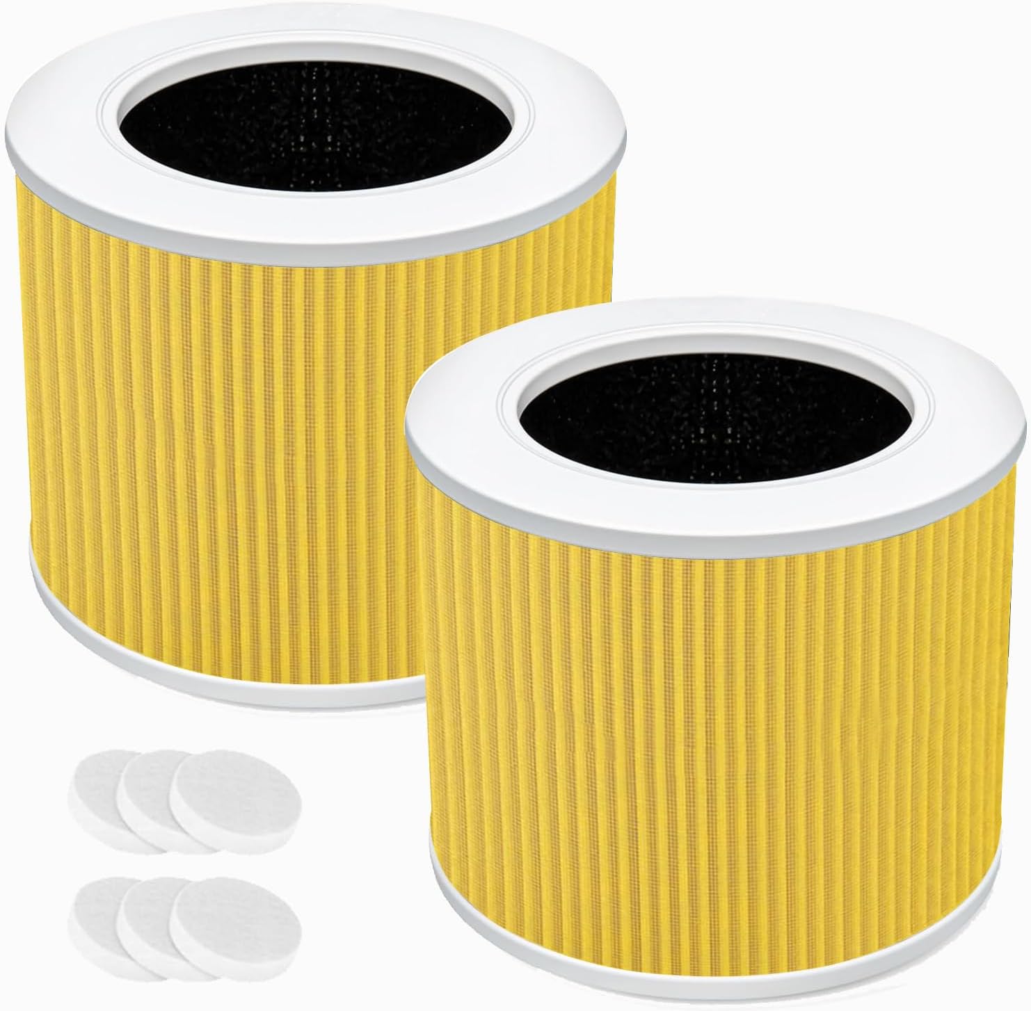 4Pack Core Mini True HEPA Replacement Filter Compatible with LEVOIT Core Mini Air Purifier, 3-in-1 H13 Grade True HEPA Replacement Filter, Compared Part # Core Mini-RF
