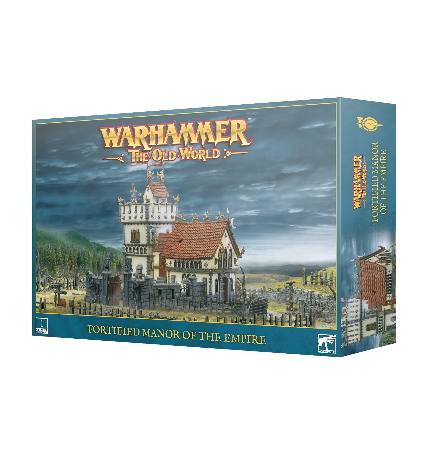 Games Workshop - Warhammer - Il Vecchio Mondo: Maniero Fortificato dell'Impero (Scenario Set), Bianco, Grigio O Marrone