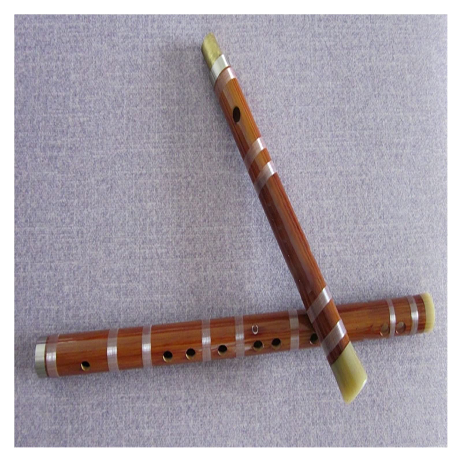 Bamboo Flutes Flauta De Bambú CDEFG Clave Flauta Instrumento Musical Dizi Grabadora Alto (Color : Brown D)