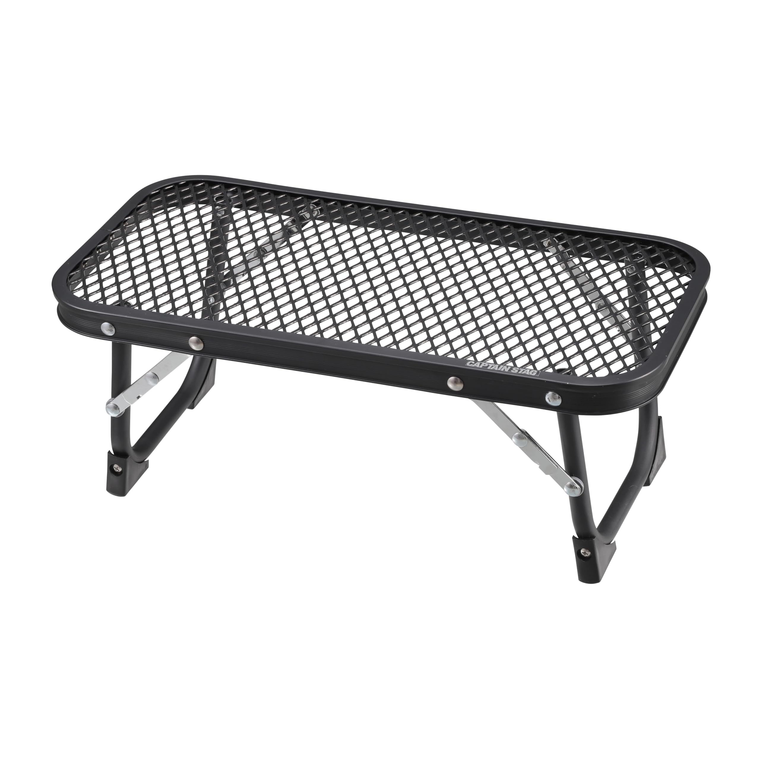 ?????????(CAPTAIN STAG) Bistro Outdoor Table, ?????:(?) ?400×??200×??155mm, Black