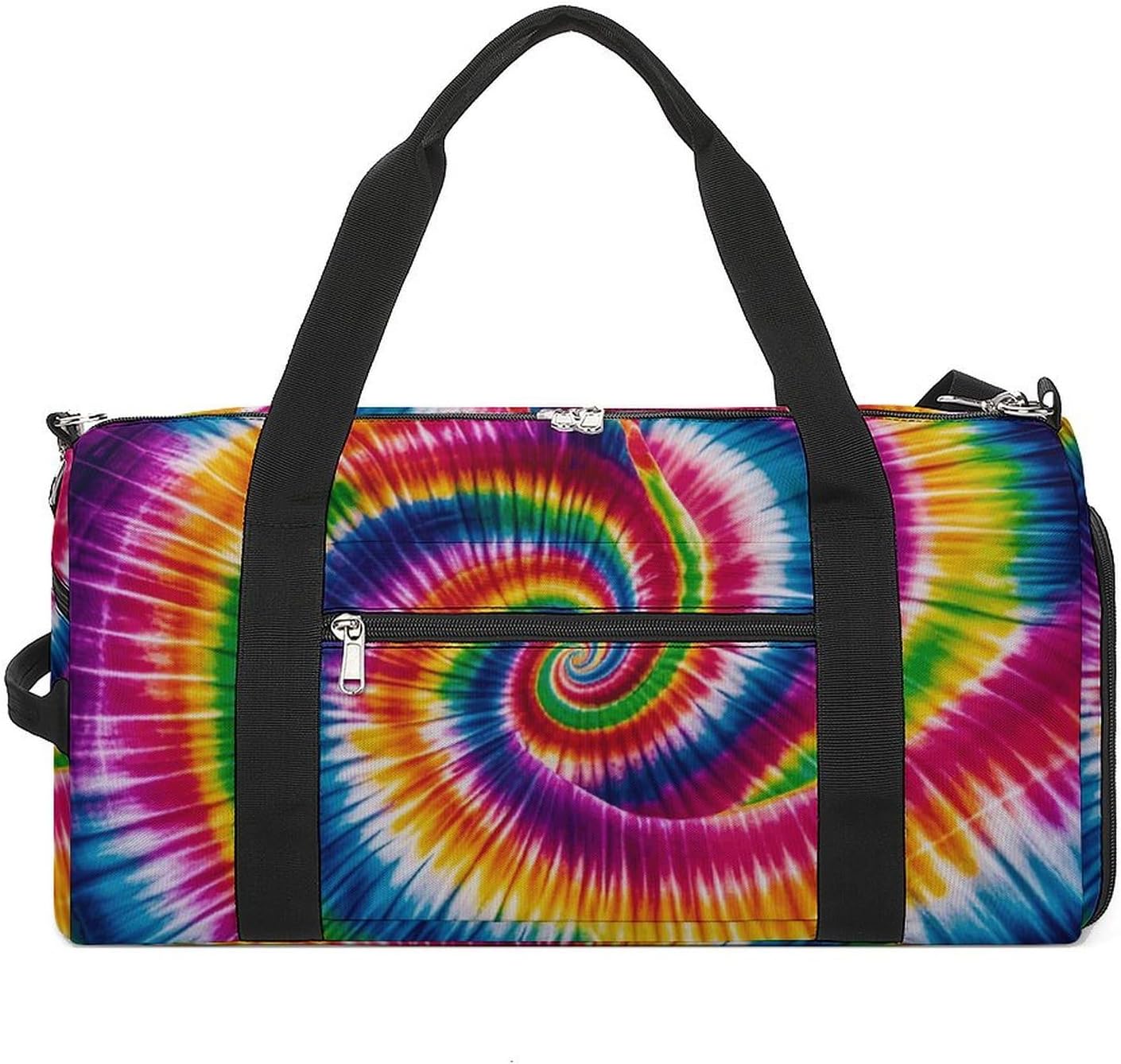 Tie Dye Is Colorful Barrel Gym Bags for Men And Women, Duffle Bag for Travel Sports Bag Camping Weekend Carry on Overnight Duffel Bag with Shoulder Strap