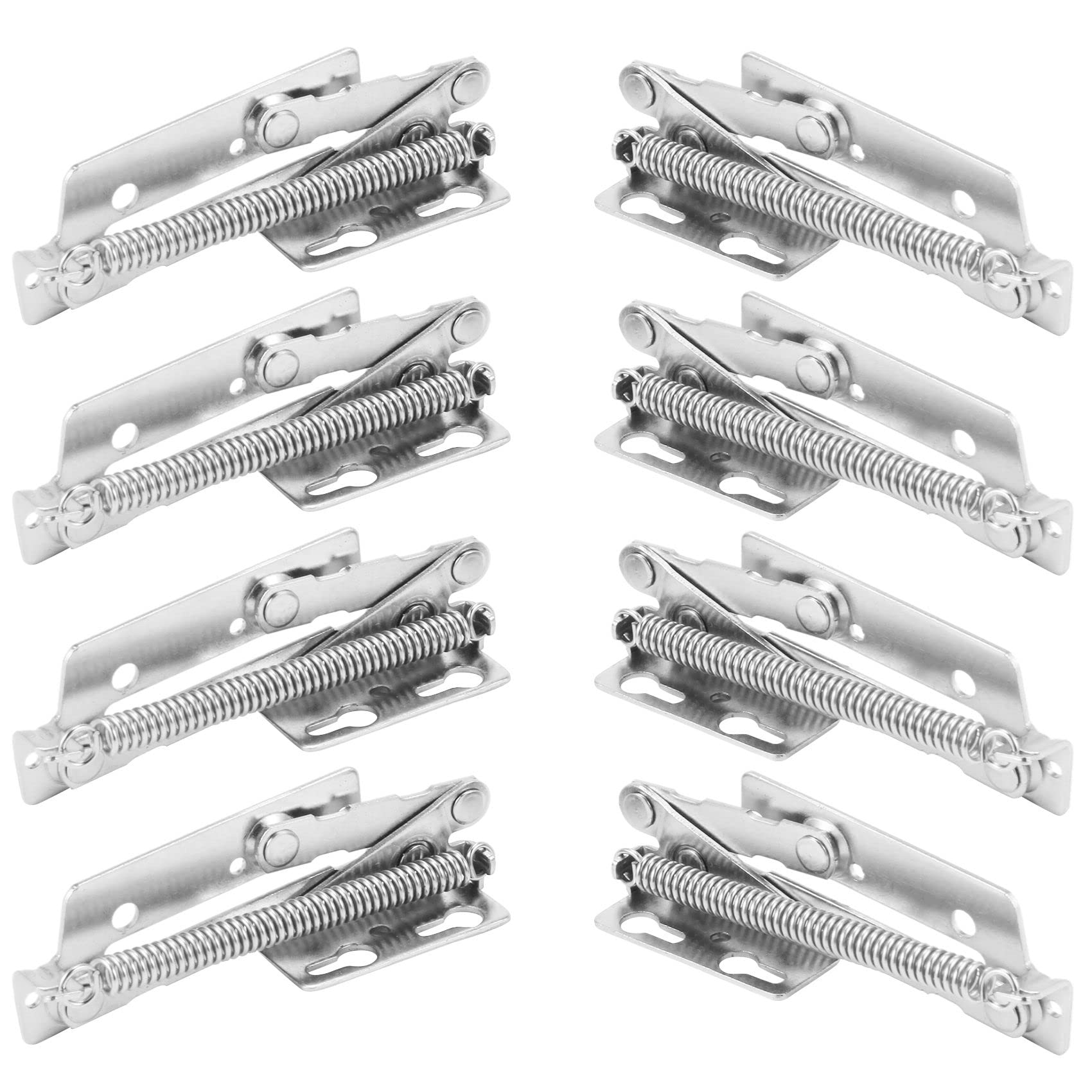 Jnchdghwa 8X 80 Degree Sprung Hinges Cabinet Door Lift Up Stay Flap Top Support Cupboard Kitchen