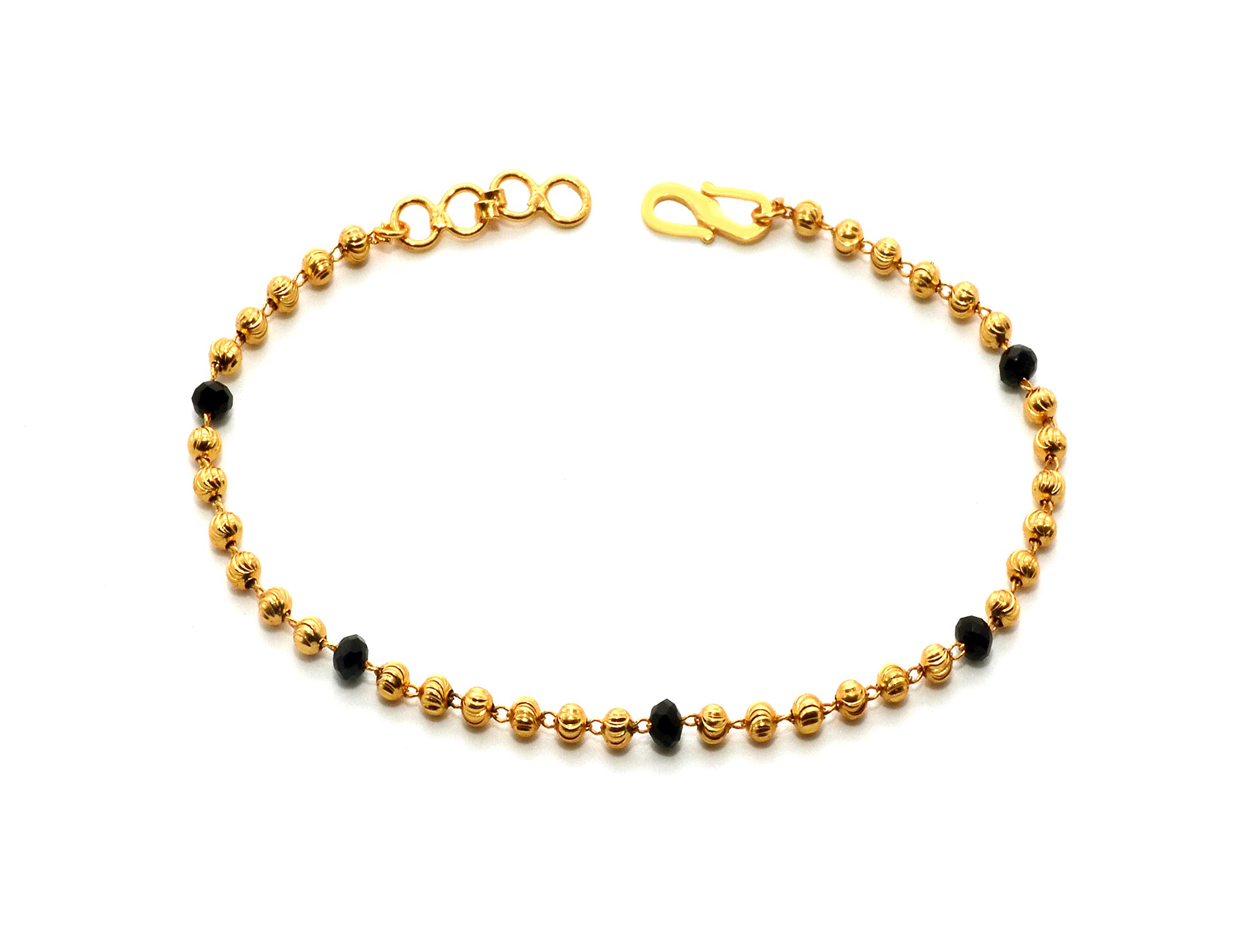 JHB Bangle Style Beautiful Latest Trend Golden Metal Brass Artificial Hand Bracelet for Women (JHB318) (B08CL4HXCC) Amazon Price History, Amazon Price Tracker