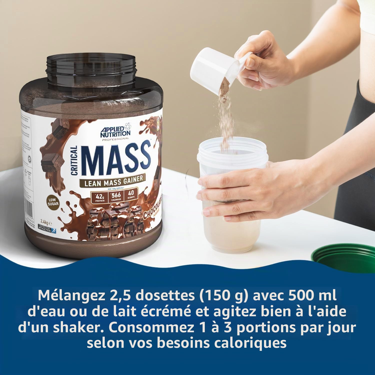 Applied Nutrition Critical Mass Professional (2400g) Chocolat blanc