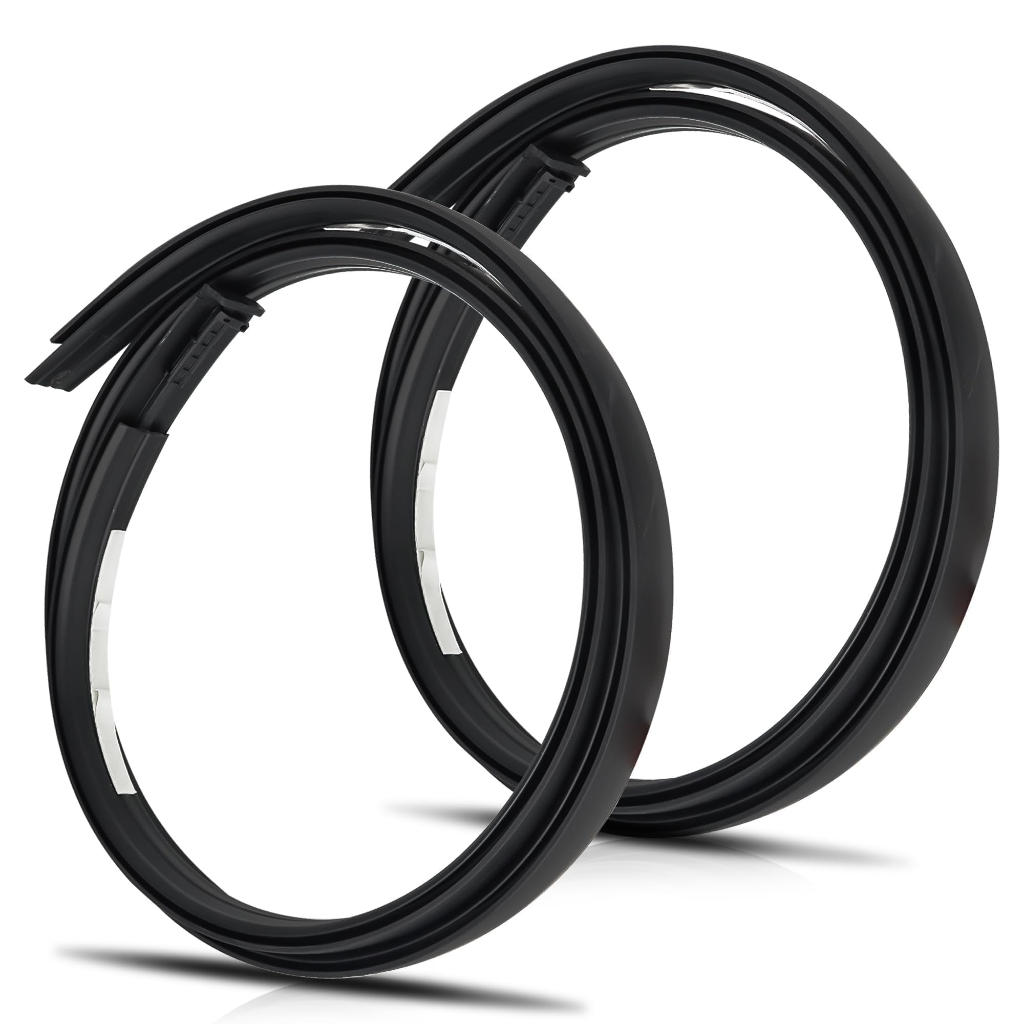 Pair Roof Molding Drip Weatherstrip Car Side Trim Seal Strip Fit for Toyota Tundra 4 Full Doors Crew