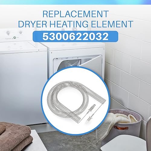 Miniatura 7 de Elemento calefactor de secadora Bobina de encordado compatible con Frigidaire GE Electrolux, 5300622032 AP2135127 PS451031