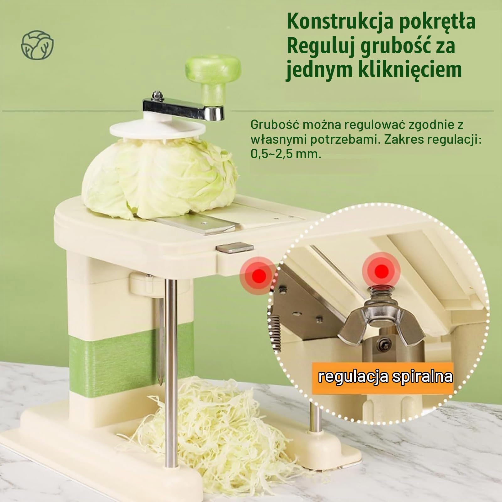 Elektryczna szatkownica do kapusty z 3 ostrzami ze stali nierdzewnej, wydajna siekaczka do warzyw do kuchni i restauracji