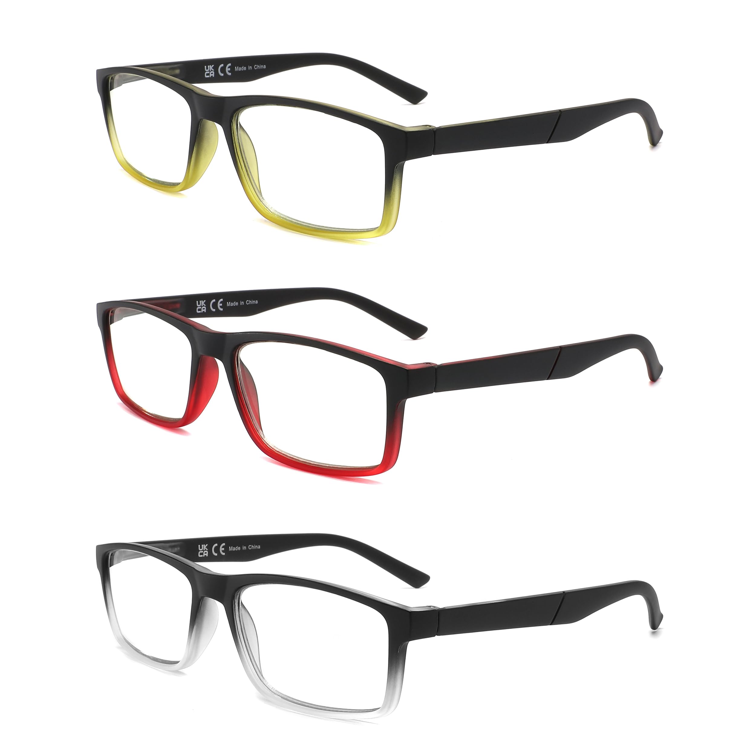 DONGDI Blue Light Blocking Reading Glasses 4 Pack Computer Readers for Women Men,Anti Glare UV Ray Filter Eyeglasses… (C10-12, 1.50)