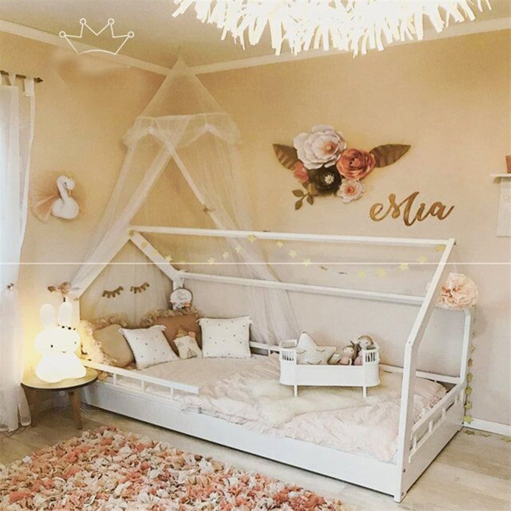 zanzariera Lettino Neonato con Supporto Maglia zanzariera Lettino Bimbi con Apertura Pieghevole Neonato per Lettino Bambini 240x60cm (HöhexDurchmesser)