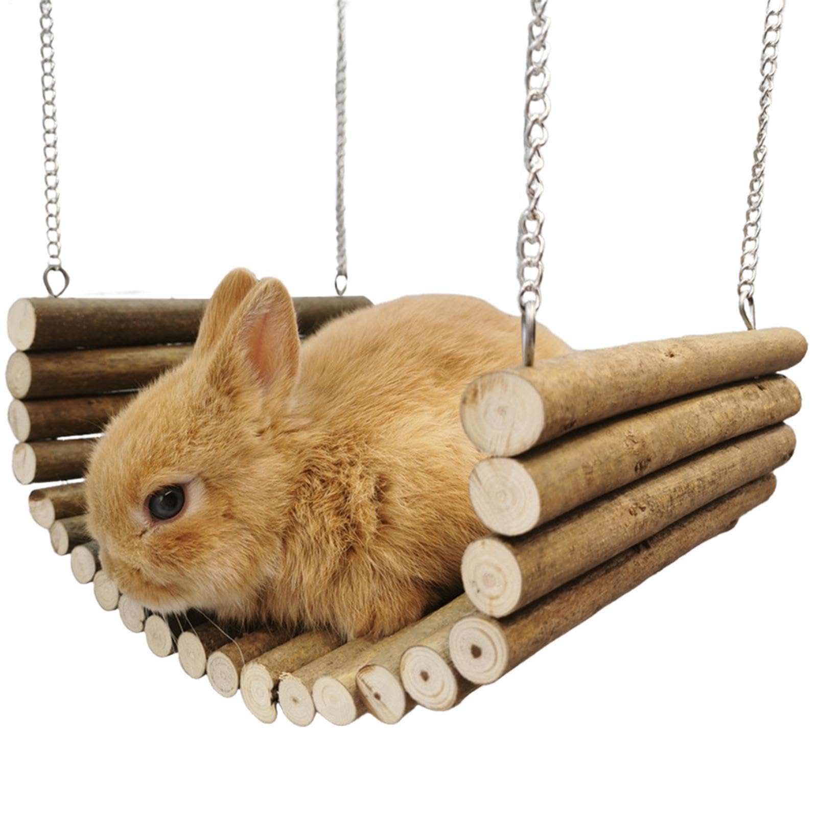 Chinchilla Hängematte Holzschaukel zum Ruhen und Knabbern