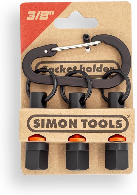 Simon Tools 1/2 and 3/8 Socket Holder Keychain Bundle