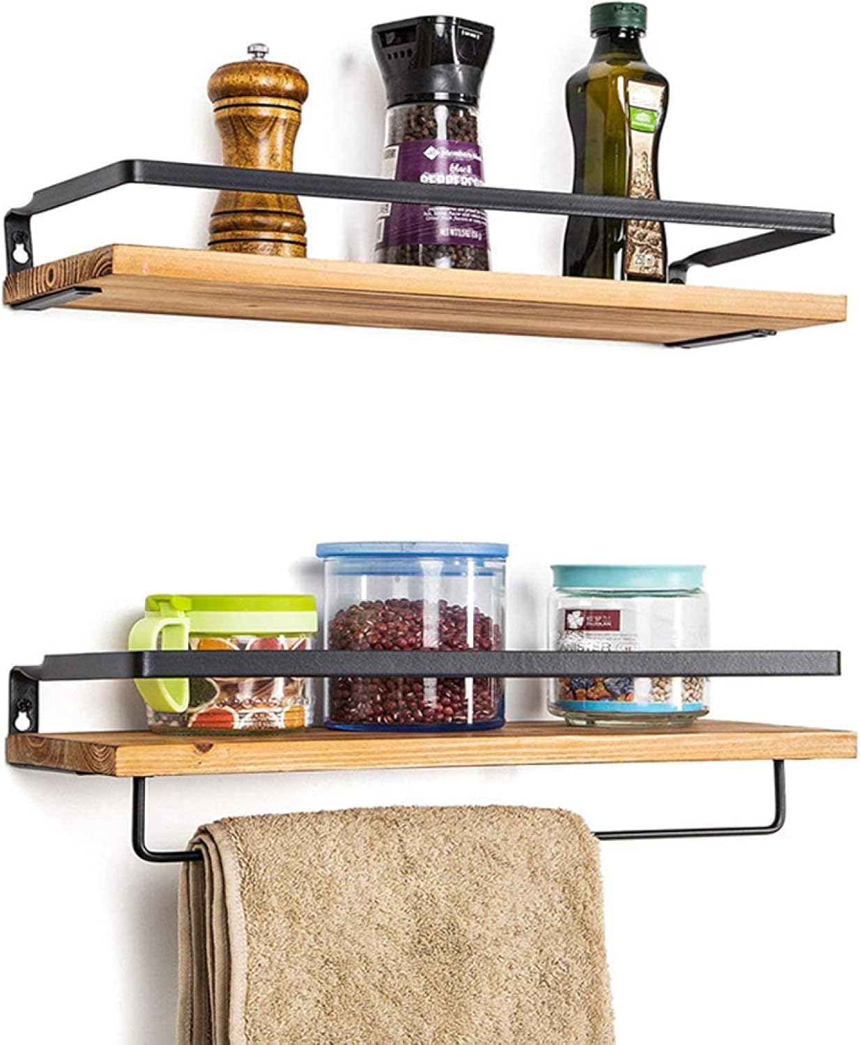 Storage Shelves Mounted Wall Storage Shelves Bathroom Shelf for Bedroom Bathroom Living Room The Size is 42 X 14.8 X 8 B 42X15X8Cm