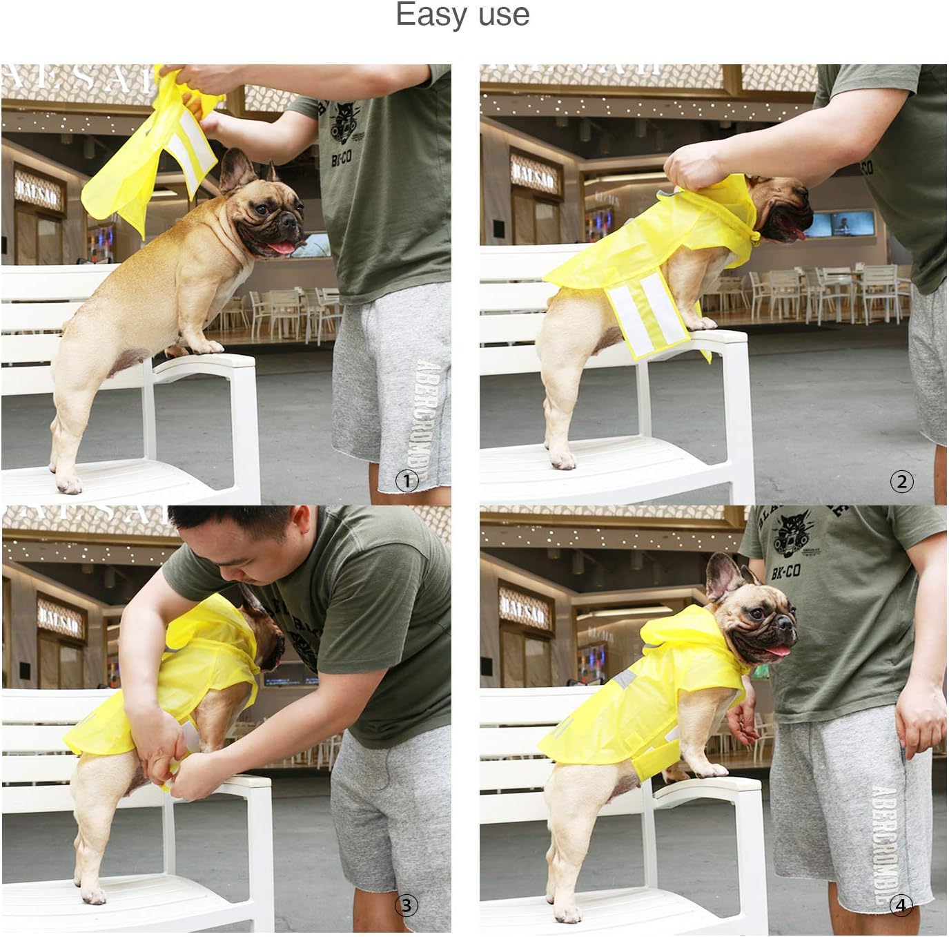 Chubasquero reflectante para perro y gato, imperme... – Vicedeal