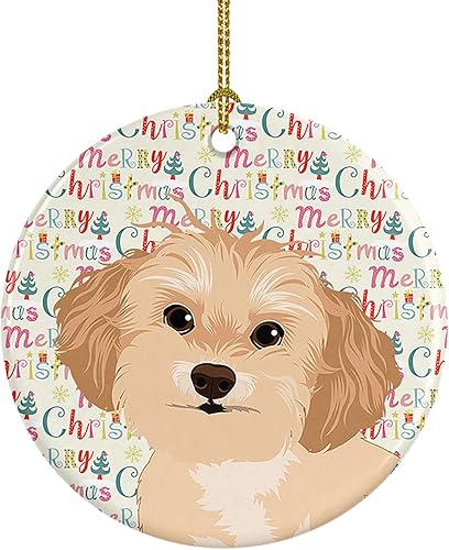 Miniatura 76 de Caroline's Treasures Adorno navideño de husky siberiano en blanco y negro #2 de cerámica para árbol de Navidad, decoración colgante para el hogar,