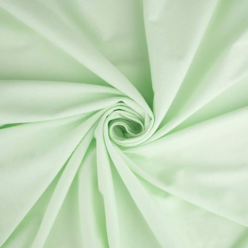 Miniatura 3 de SheetWorld - Sábana bajera ajustable 100% algodón para patio de juegos, para Joovy de 38 x 38 pulgadas, color menta suave, fabricada en Estados