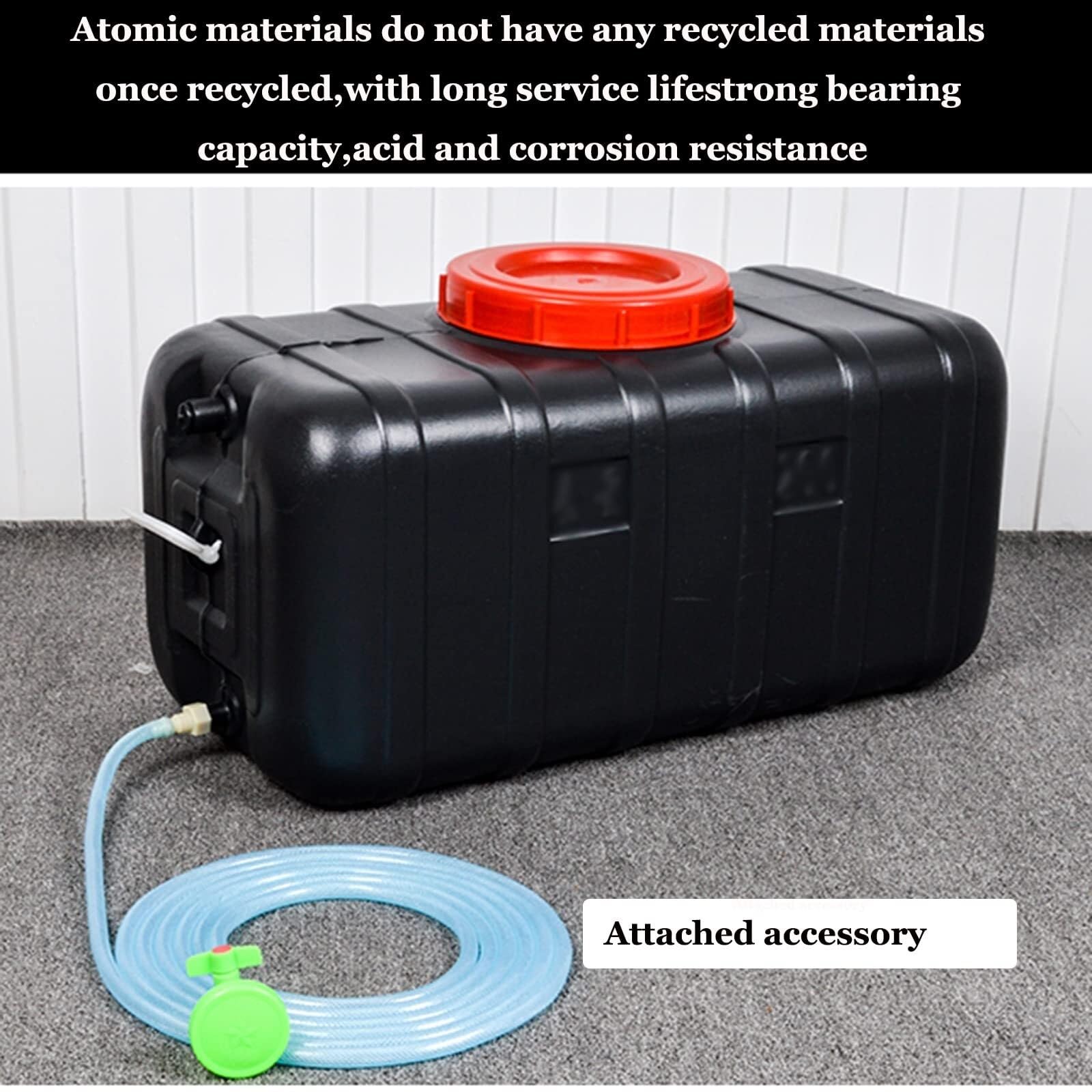 Contenedor de agua para exteriores de grado alimenticio con grifo, tanque de agua de plástico para almacenamiento de agua purificada, ideal para camping, senderismo y uso de emergencia
