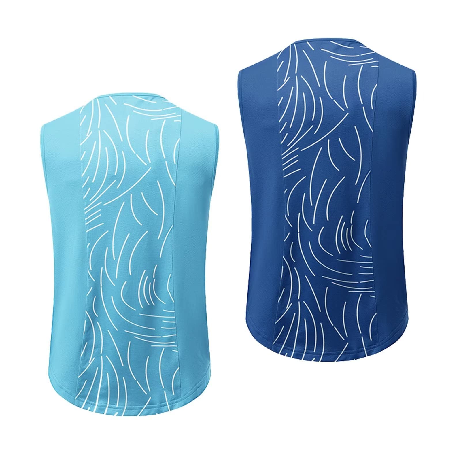 Men's 2 Pack Tank Top,Sleeveless T-Shirt Vest Tops Quick Dry Gym Vest Tops Breathable Shirts Training Bodybuilding Vests