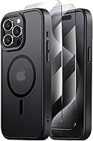 Vista 85 de Funda magnética para iPhone 15, resistente a las caídas, sensación de piel mate, a prueba de golpes, delgada, negro mate