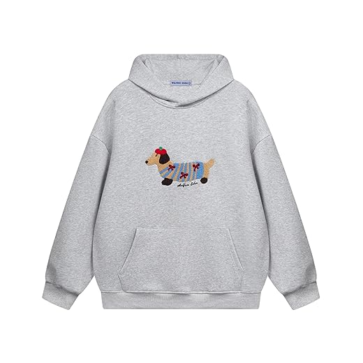 Aelfric Eden Oversized Cartoon Dog Hoodie
