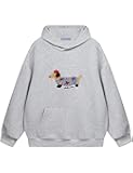 Cartoon Dog Hoodie Couple Hooded Sweatshirt Long Sleeve Pullover Oversized Hoodies 2025 Outfits