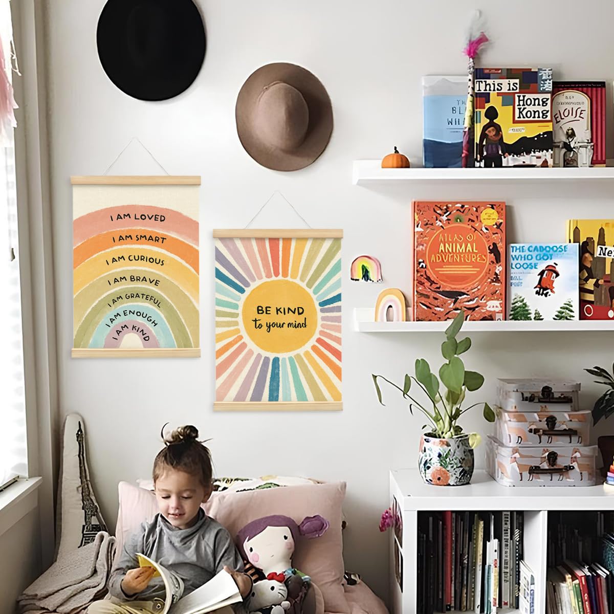 Wheatwin Poster Motivazionale Con Cornice In Legno 30,5x40,6 Cm – Frasi Positive Per Bambini, Aula, Sala Giochi E Ufficio Terapeutico - 5