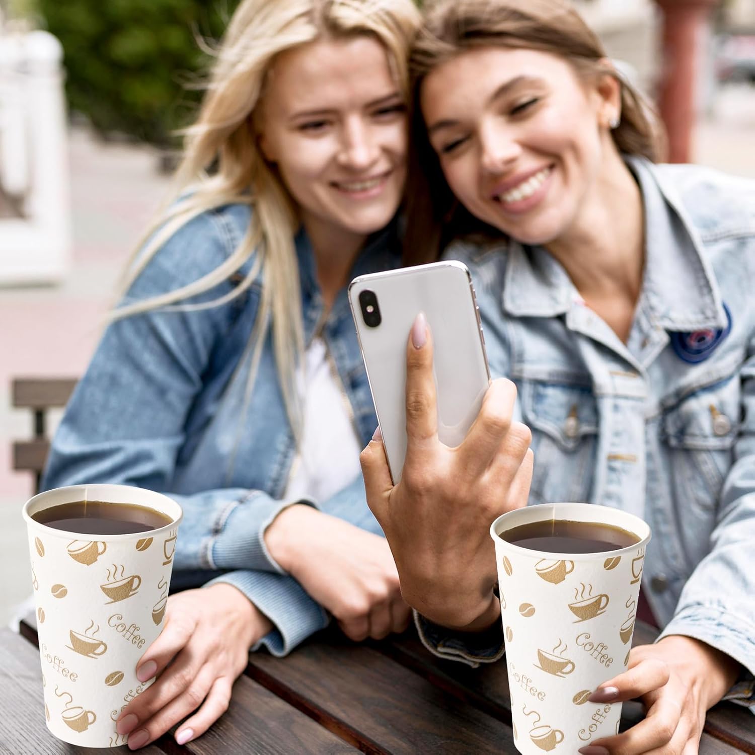 LITOPAK 100 Pack 16oz Paper Coffee Cups, Disposable Insulated Hot Coffee Cups 16 Ounce for Cafes, Families, and Parties - Image 7