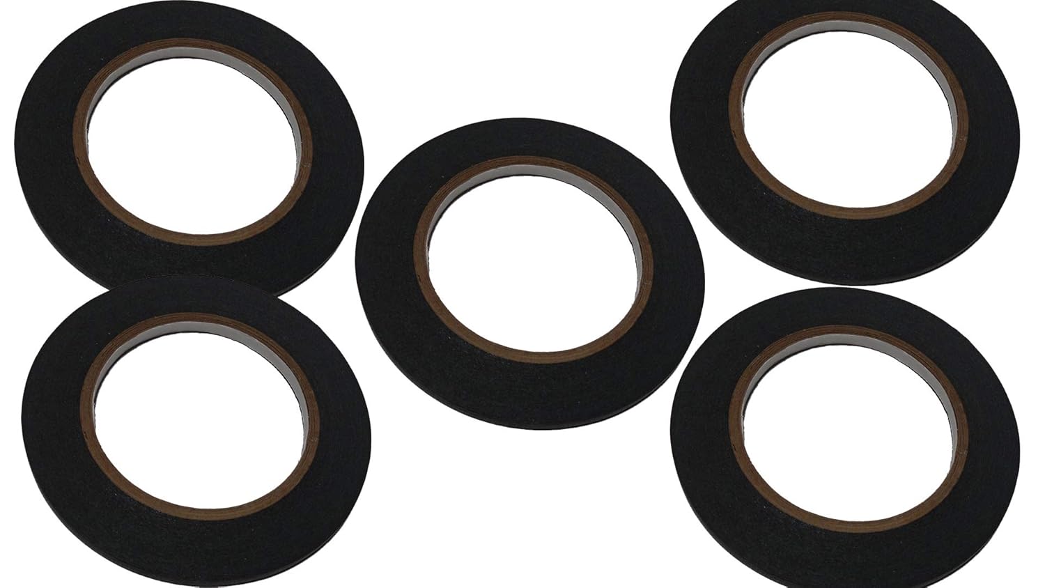 Draping Tape 1/4 X 60 YD. - It Sticks onto Your Dress Forms to Help You with Your Designs with Ease (Black, 5 Rolls) by IDS International Design Supplies