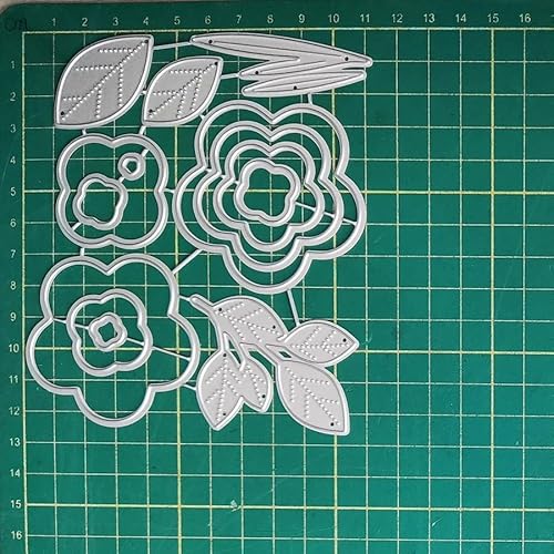 Bloom Flowers Blossoming Beauties Cutting Mould Stencil Scrapbooking Photo Album