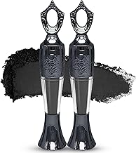 2Pcs Kohl Powder Eyeliner, Kohl Eyeliner Black - Handmade Smudge Proof Eyeline-r, Natural Blac-k Eye-liner Cream Powder, Waterproof Ey-eliner For Eye Make-Up - Intense Color & Definition