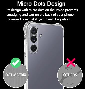 USTIYA Case for Samsung Galaxy M36 5G Clear TPU Four Corners Military-Grade Protection Cover Transparent Soft funda