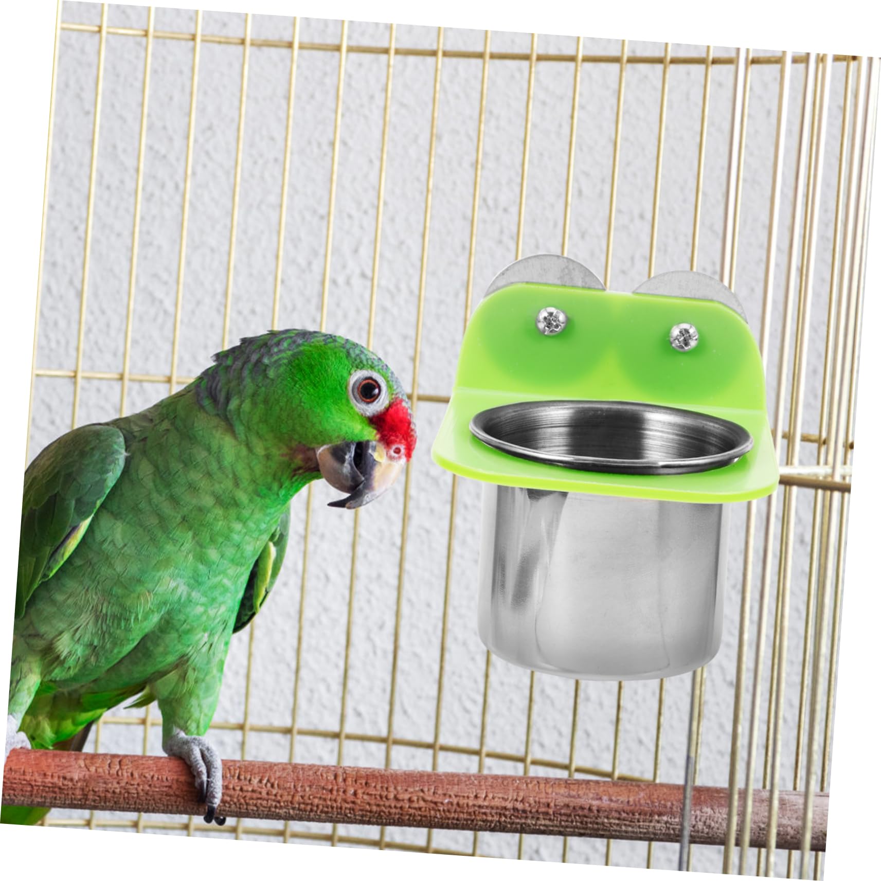 YARNOW Bird Feeder Detachable Metal Bird Feeding Cup Easy to Bowl for Parrots Cockatiels and Pigeons Convenient Food Dispenser - image 3