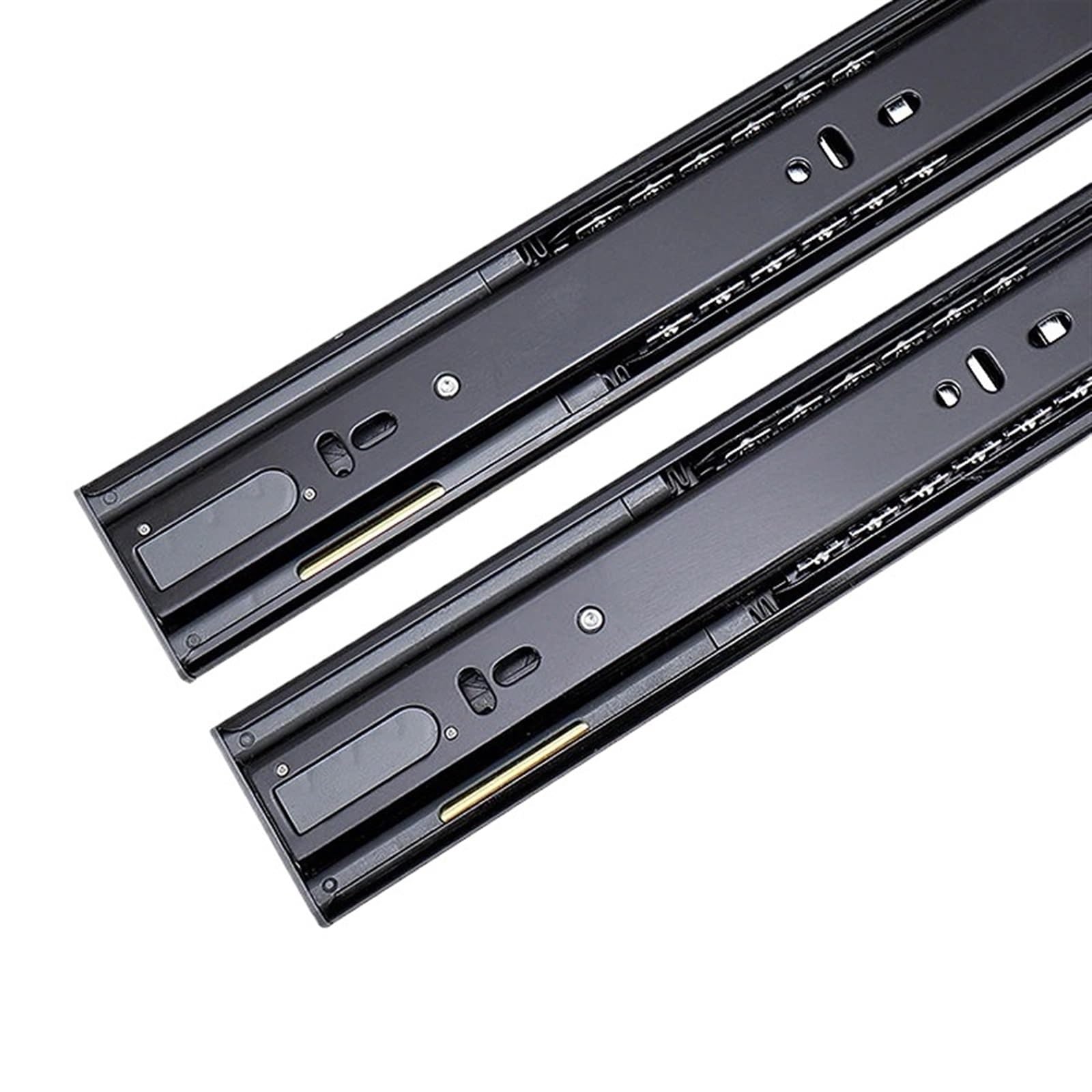 Jvnalwnkv One Color Cabinet Drawer Slide Rail，Stainless Steel Rail, Side Mount Ball Bearing Rails Stainless
