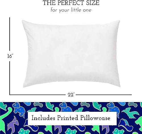 Miniatura 2 de Almohada juvenil con funda de almohada de 16 x 22 pulgadas, suave e hipoalergénica, mejor sueño para los niños, tamaño perfecto, respaldada por