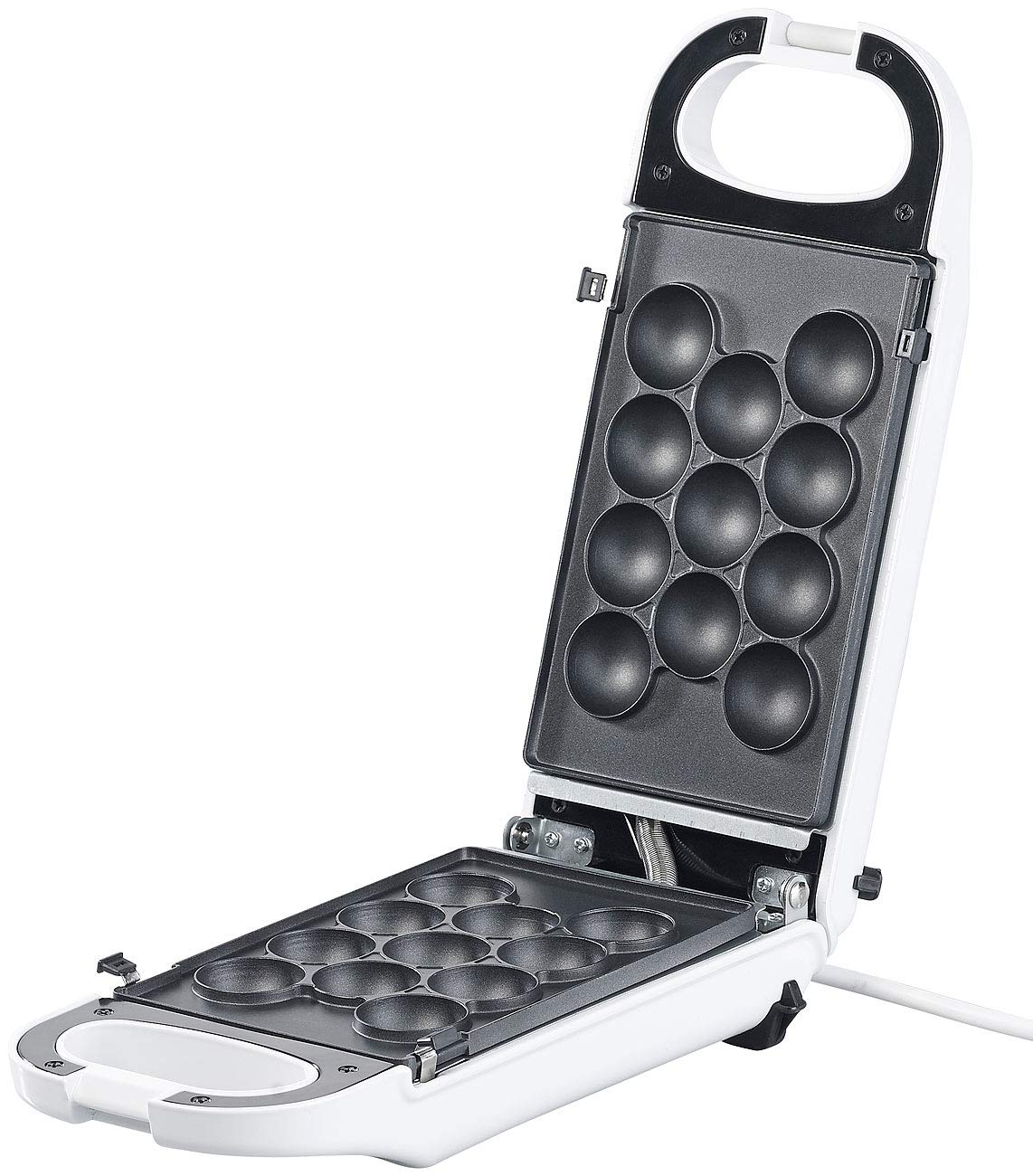 Rosenstein & Söhne Waffeleisen: 6in1-Snack-Maker, auswechselbare Formen, antihaftbeschichtet, 700 Watt (Waffeleisen verschiedene Formen, Donut Maker, Eis)
