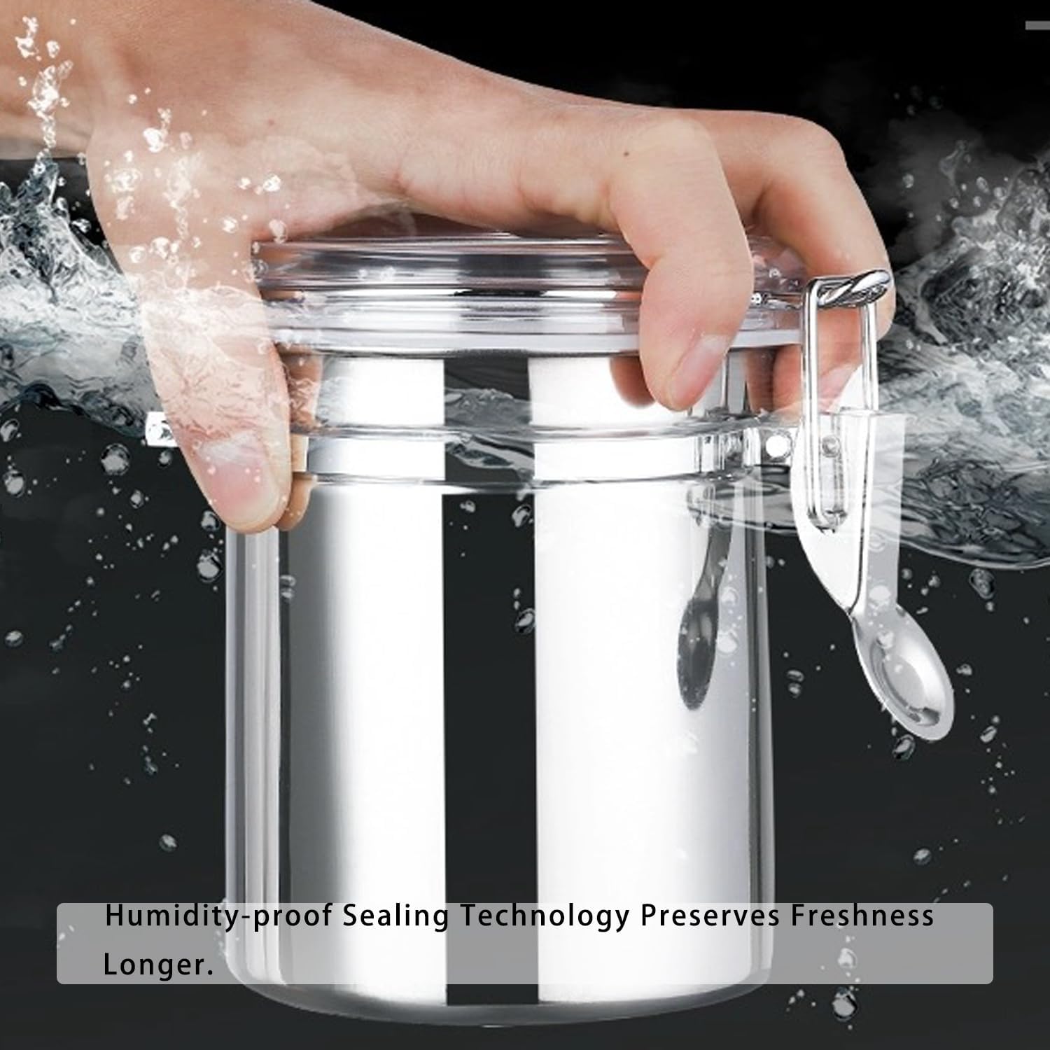41oz Airtight Coffee Canister Stainless Steel, 1 Count