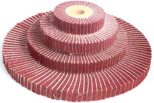 Miniatura 2 de 1Pc Non-Woven Scouring Pad 4inch5inch6inch8inch10inch12inch Grinding Wheel Flap Mop Polishing Wheel Nylon Fiber Disc 20mm Bore 1" Thickness DShanLa