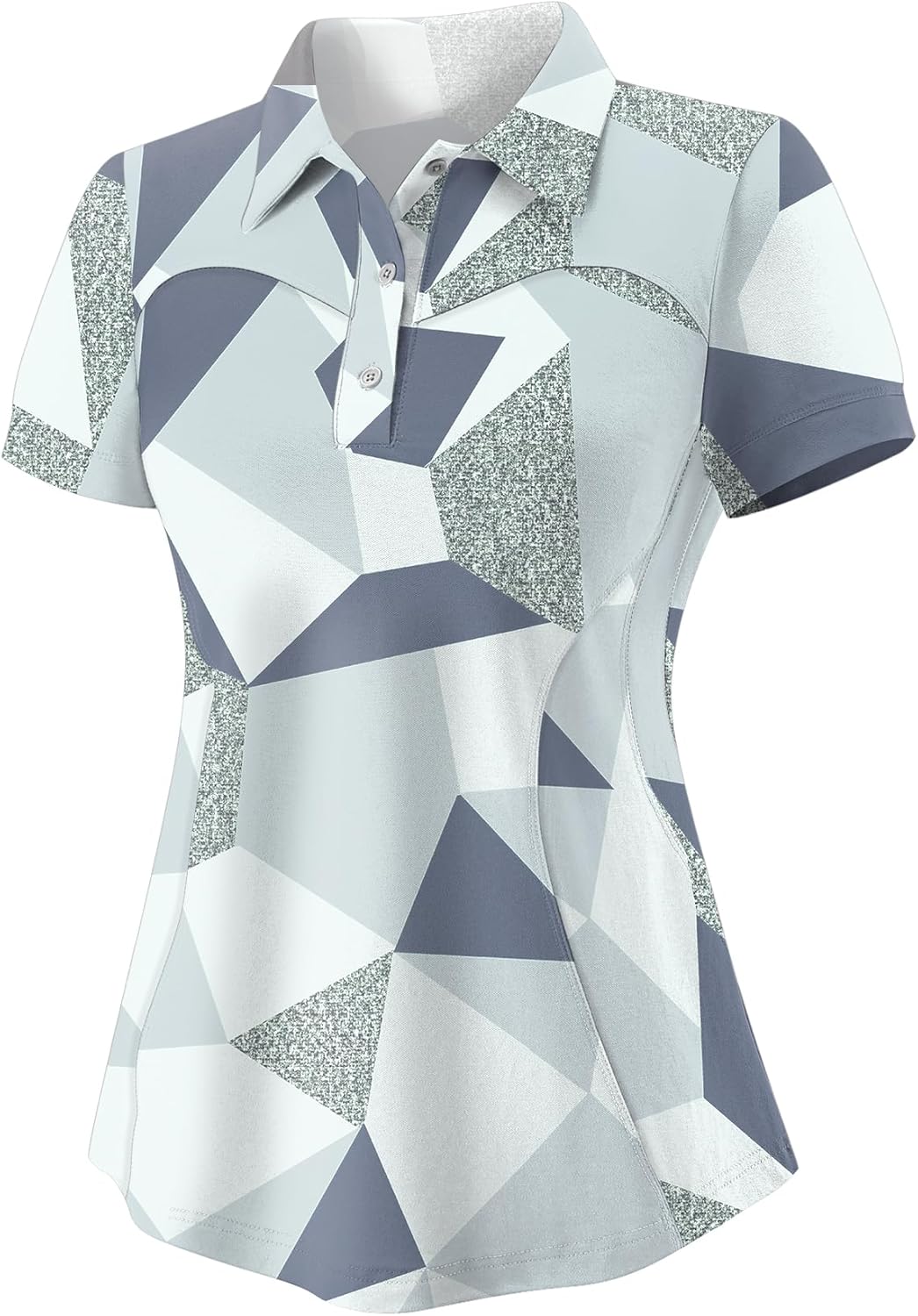 TFSDOD Womens Golf Polo Shirts Collared Short Sleeve T Shirt Lightweight Moisture Wicking Polo Casual 3 Buttons Outfits - Image 4