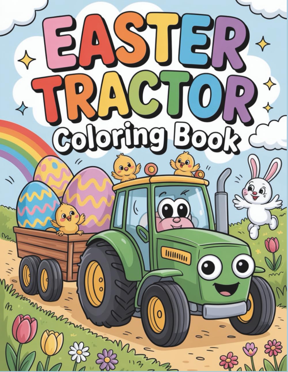 Easter Tractor: Big Tractors, Easter Eggs, and Springtime Fun for Boys and Girls