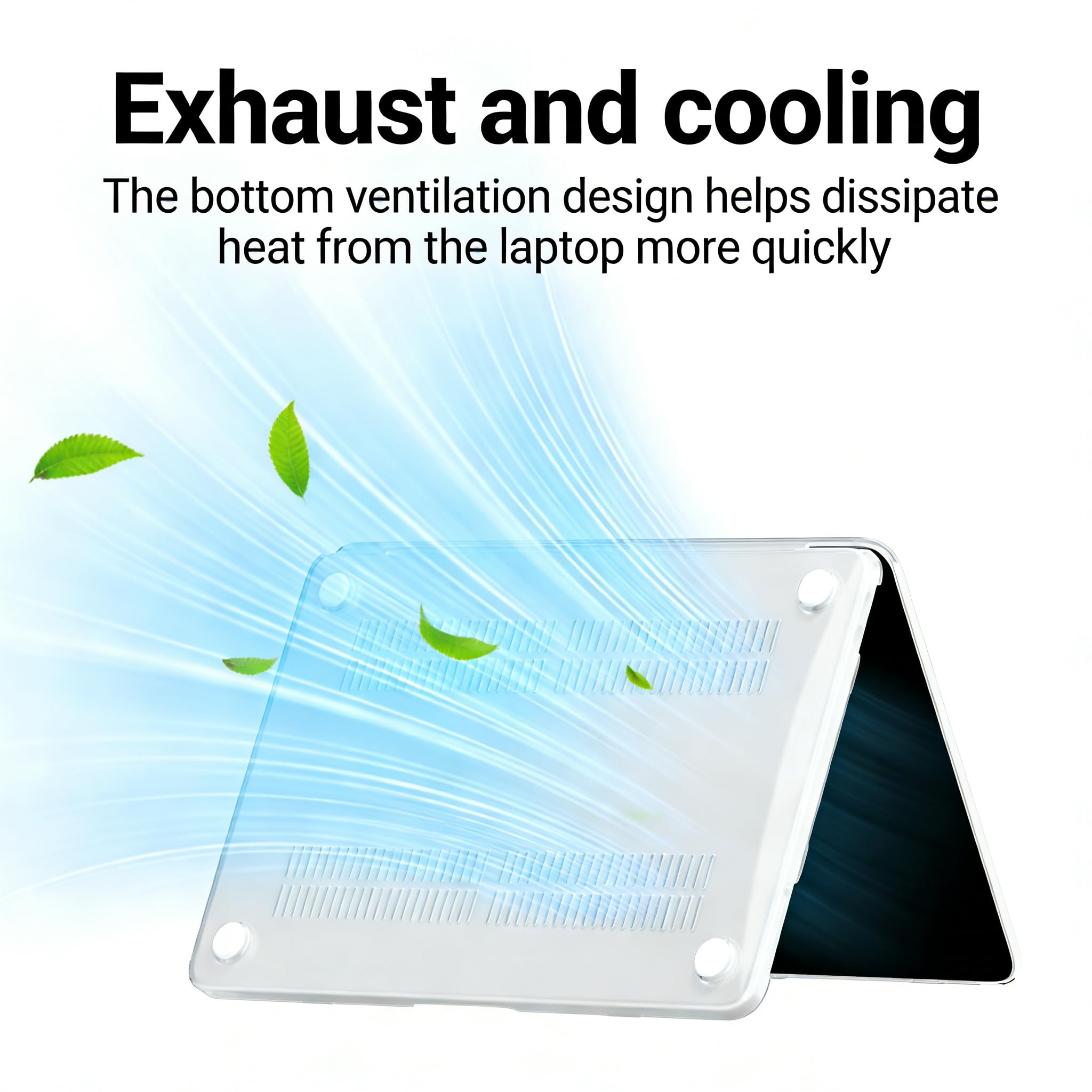 Se7enline Compatible with Clear MacBook Neo 13 inch Case 2026 Model A3404, Hard Shell & Washable Keyboard Cover, Anti-Scratch Anti-Drop Slim Fit Protective for Daily Use Travel,Crystal Transparent — view 5